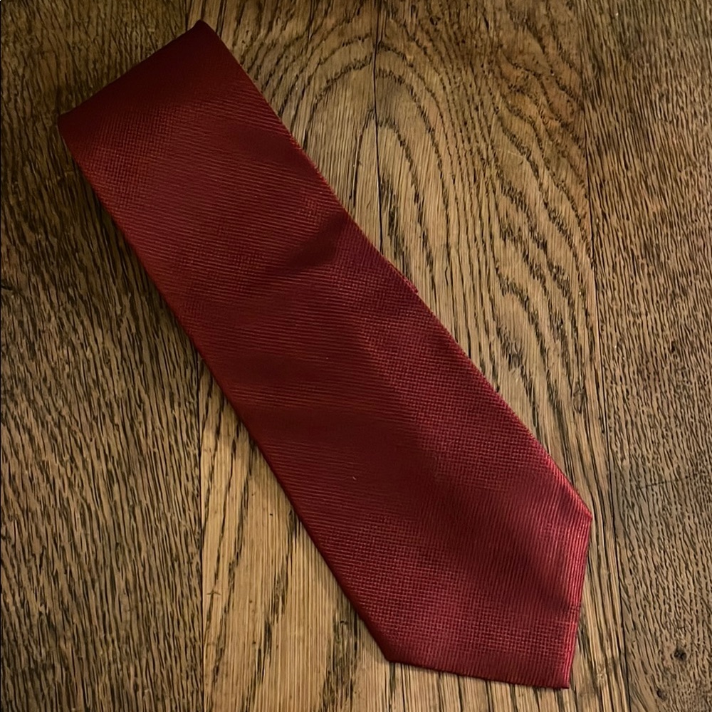 Van Heusen Red Satin Tie Classic Accessory